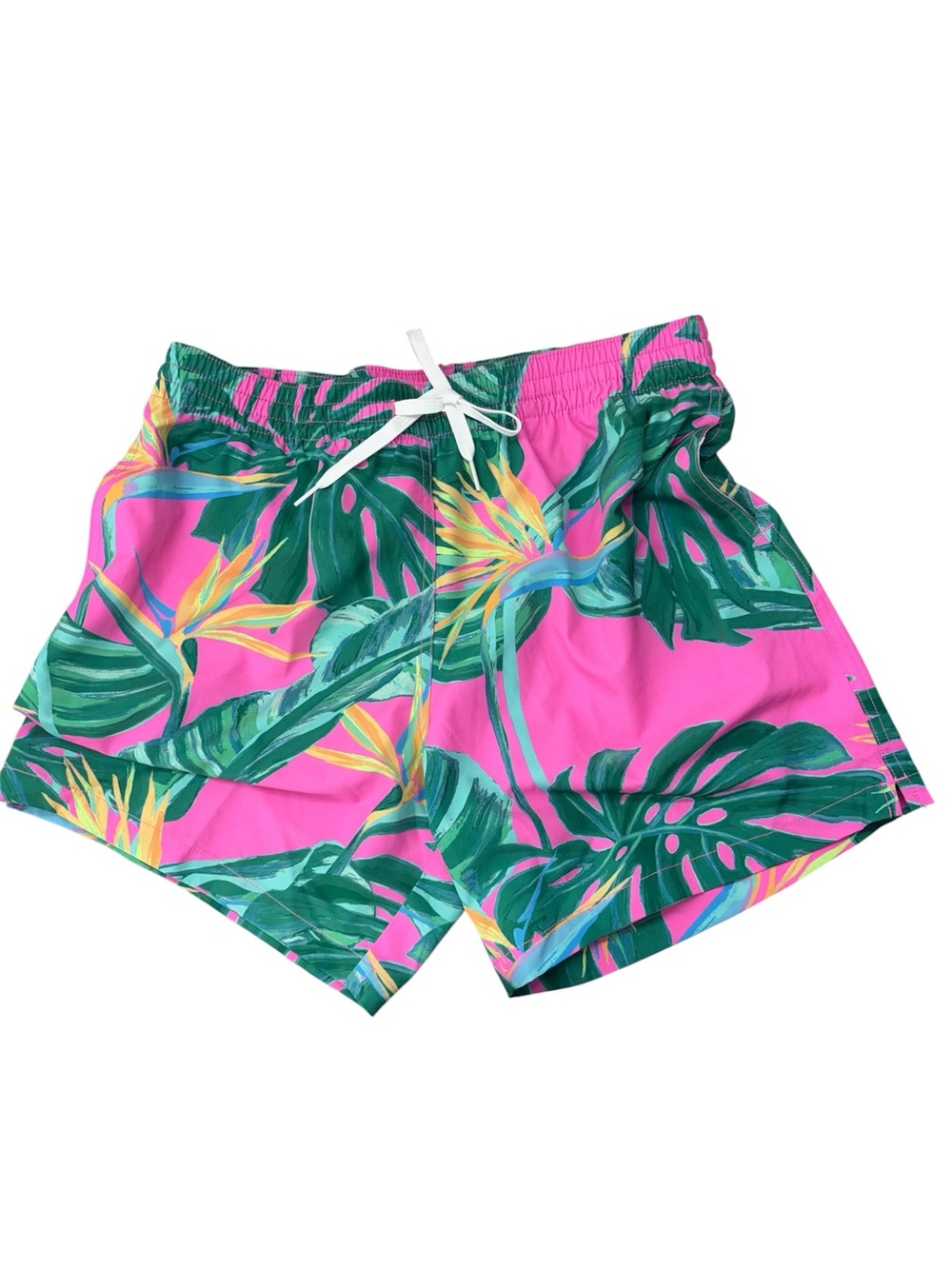 Chubbies Men's Swim Trunks Large 5.5" Pink Tropical